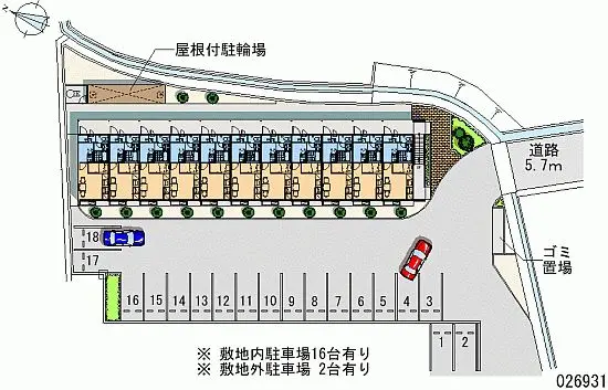 ★手数料０円★高知市朝倉西町　月極駐車場（LP）